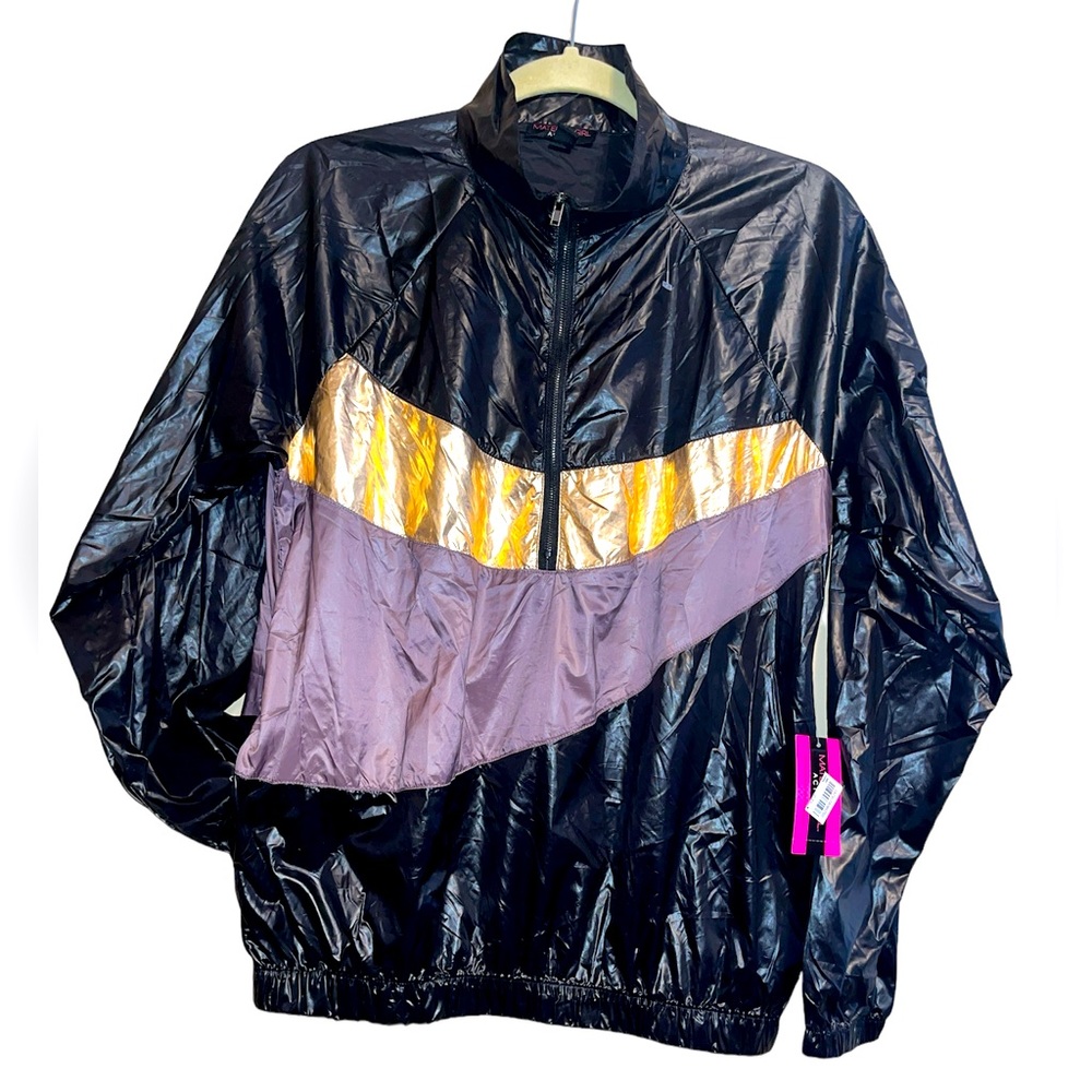 Material Girl Active - metallic pull over windbreaker